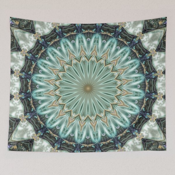 Item preview, Green And Gold Mandala designed and sold by Phil Perkins.