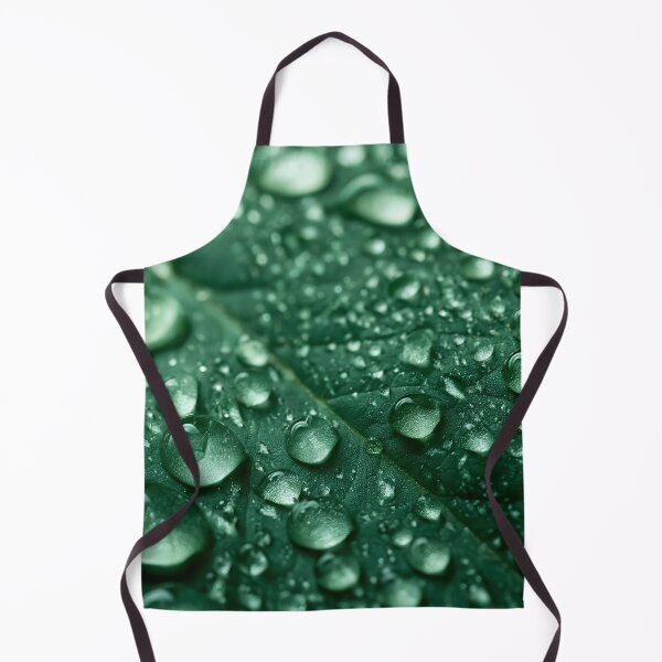 Item preview, Water Droplets on a Green Leaf Macro Dew Close Up designed and sold by Nine Lives Studio.