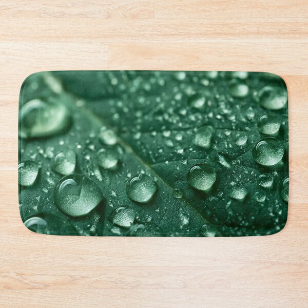 Item preview, Water Droplets on a Green Leaf Macro Dew Close Up designed and sold by Yoruhara.