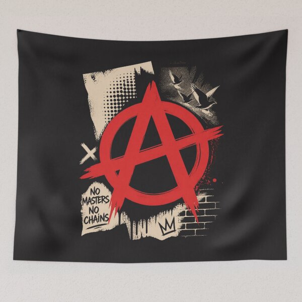 Item preview, No Masters No Chains Anarchy Punk designed and sold by ERODED SELF.