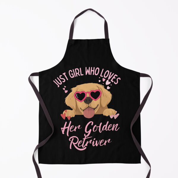 Item preview, Just A Girl Who Loves Her Golden Retriever Cute Heart Glasses Puppy designed and sold by Fateh-Kro ⭐⭐⭐⭐⭐.