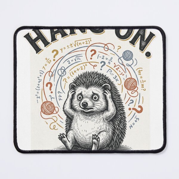 Item preview, Hang On Let Me Overthink This Funny Vintage Hedgehog T-Shirt Design designed and sold by KIDEnia.