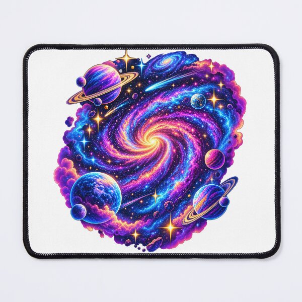 Item preview, Colorful Cosmic Galaxy with Planets designed and sold by TinyWeird.