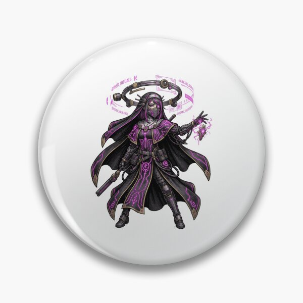 Item preview, Cyber Gothic Priestess Mecha Anime Nun Dark Techwear Aesthetic designed and sold by mood-draftsman.