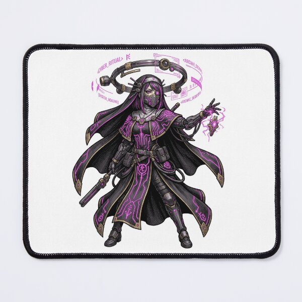 Item preview, Cyber Gothic Priestess Mecha Anime Nun Dark Techwear Aesthetic designed and sold by mood-draftsman.