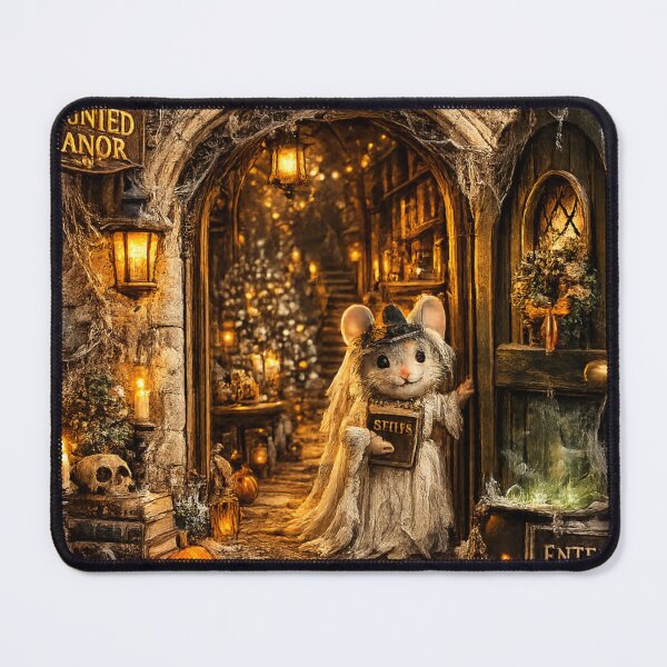 Item preview, Haunted Manor Mouse – Cute Gothic Halloween Art designed and sold by GSizzle1.