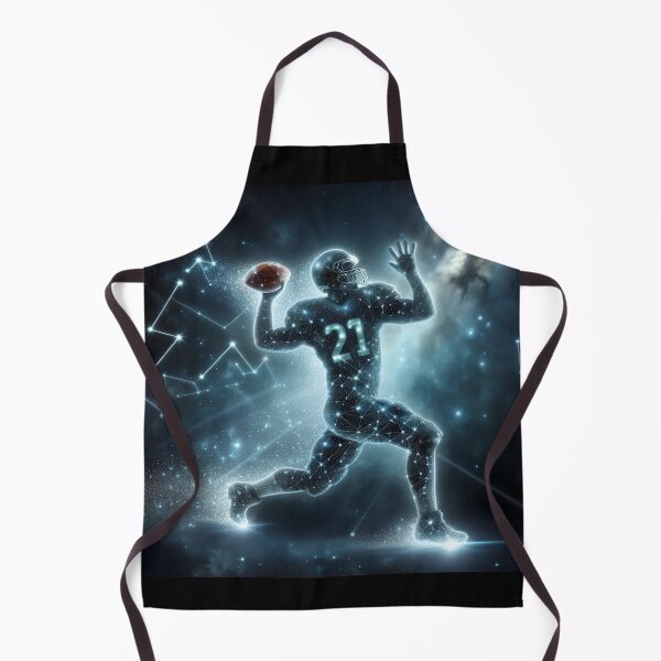 Item preview, Cosmic American Football Player Constellation - Galaxy Sports Art Blue Glow designed and sold by Danicreator.