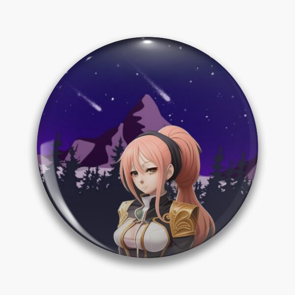 Item preview, Chica anime con cabello rosa y estrella fugaz designed and sold by No Talk Studio .