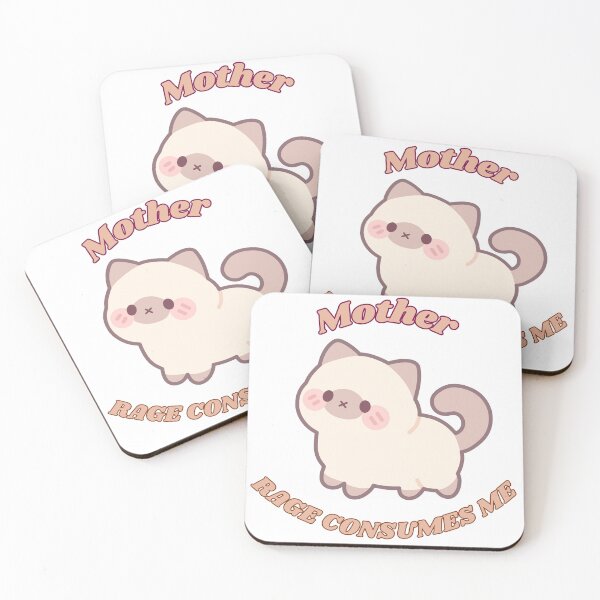 Item preview, Siamese kitty with funny quote designed and sold by CursedButCute1.