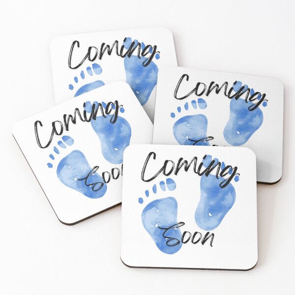 Aperçu de l'œuvre Empreintes de pieds de bébé bleu, nouveau-né garçon, jolis petits pieds de bébé, design pour baby shower créée et vendue par ASMR09.