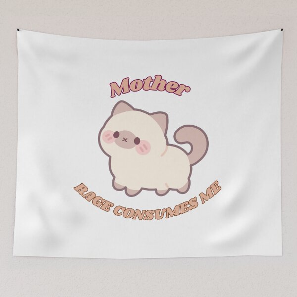 Item preview, Siamese kitty with funny quote designed and sold by CursedButCute1.