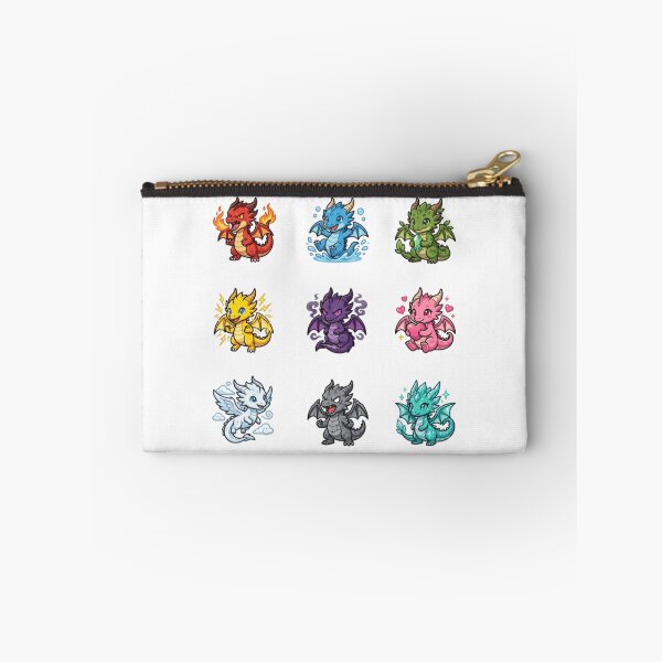 Item preview, Cute Elemental Baby Dragons Kawaii Chibi Dragon Sticker Pack designed and sold by mood-draftsman.