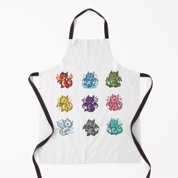 Item preview, Cute Elemental Baby Dragons Kawaii Chibi Dragon Sticker Pack designed and sold by mood-draftsman.