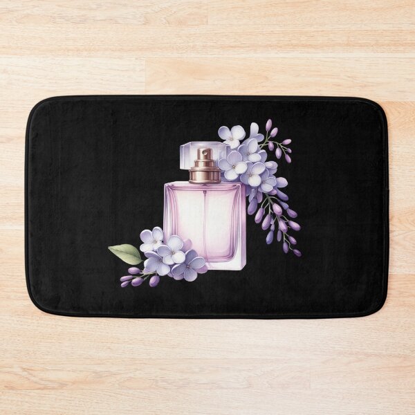 Item preview, Perfume Bottle with Lilac Flowers designed and sold by virdeiz.