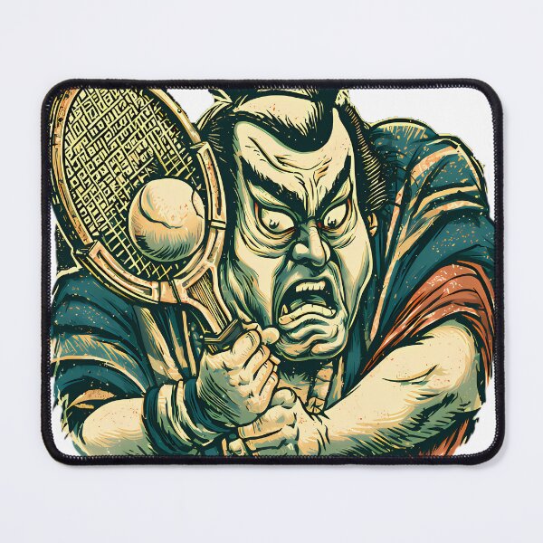 Item preview, Samurai Tennis Player Ukiyo-e designed and sold by Structure-Blue.