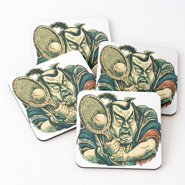 Item preview, Samurai Tennis Player Ukiyo-e designed and sold by Structure-Blue.