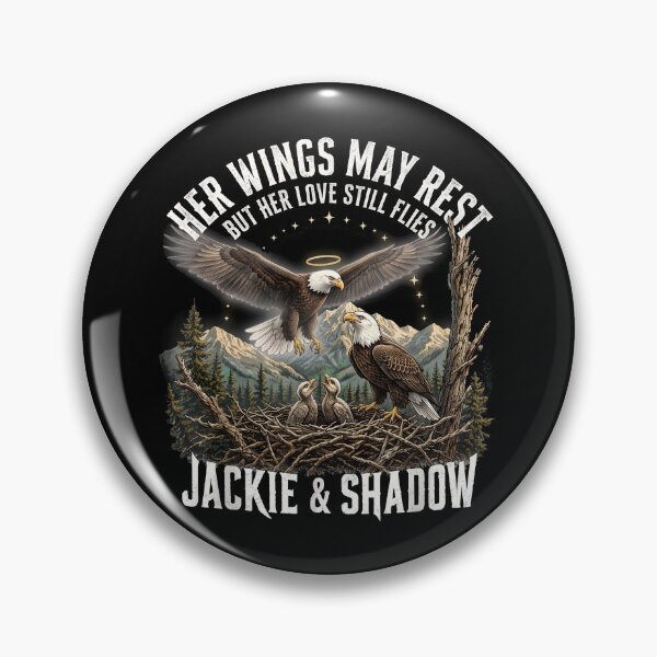 Item preview, Jackie Shadow Bald Eagle Family Memorial Tribute designed and sold by hemagamo.