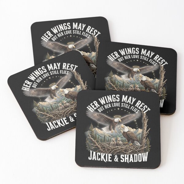 Item preview, Jackie Shadow Bald Eagle Family Memorial Tribute designed and sold by hemagamo.