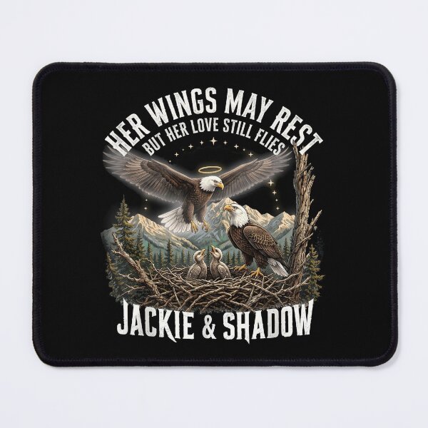 Item preview, Jackie Shadow Bald Eagle Family Memorial Tribute designed and sold by hemagamo.