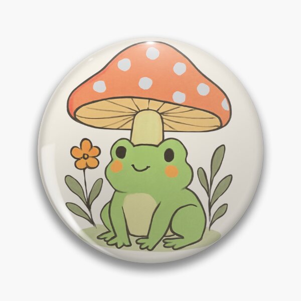 Item preview, Cute Cottagecore Frog Under Mushroom Vintage Aesthetic designed and sold by KeySeen.