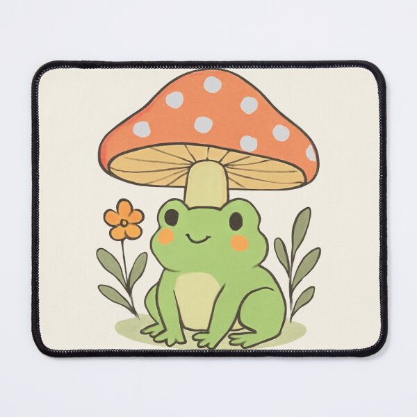 Item preview, Cute Cottagecore Frog Under Mushroom Vintage Aesthetic designed and sold by KeySeen.