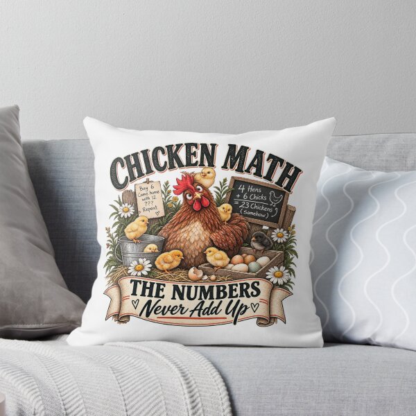 Item preview, Chicken Math – The Numbers Never Add Up | Funny Chicken Keeper & Backyard Flock Design designed and sold by InkBarn.
