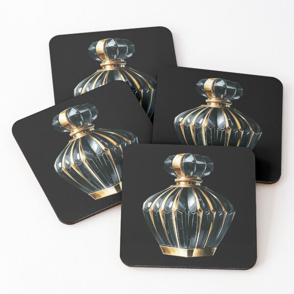Item preview, Elegant Black and Gold Perfume Bottle designed and sold by virdeiz.