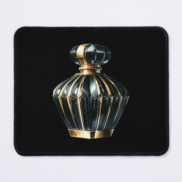 Item preview, Elegant Black and Gold Perfume Bottle designed and sold by virdeiz.