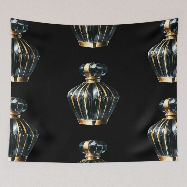 Item preview, Elegant Black and Gold Perfume Bottle designed and sold by virdeiz.