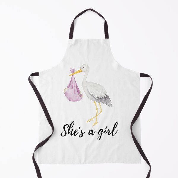 Item preview, Baby Girl Stork Announcement | Newborn Baby Girl Gift | Pink Stork Design designed and sold by ASMR09.