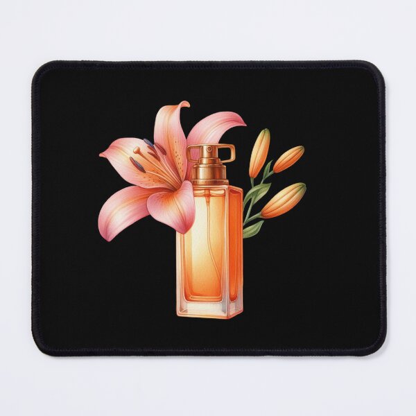 Item preview, Perfume Bottle with Lily Flower designed and sold by virdeiz.