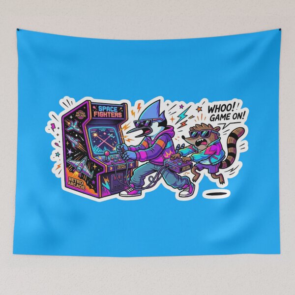 Artikelvorschau, Mordecai und Rigby Arcade – Urban Style entworfen und verkauft von conamor-bymel.