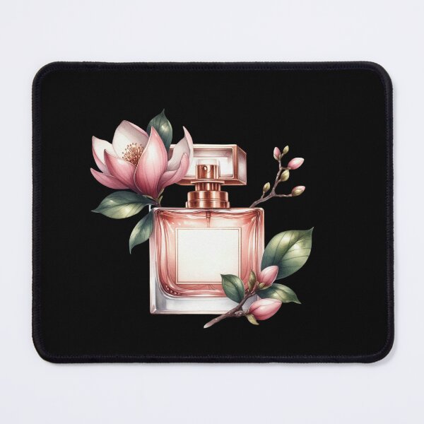 Item preview, Elegant Perfume Bottle with Flowers designed and sold by virdeiz.