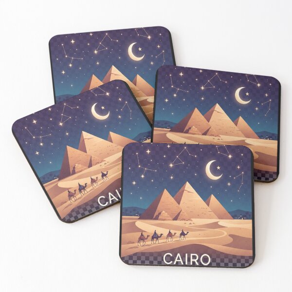 Item preview, Cairo Egypt Vintage Minimal Retro Travel  at designed and sold by catrizmorkess.