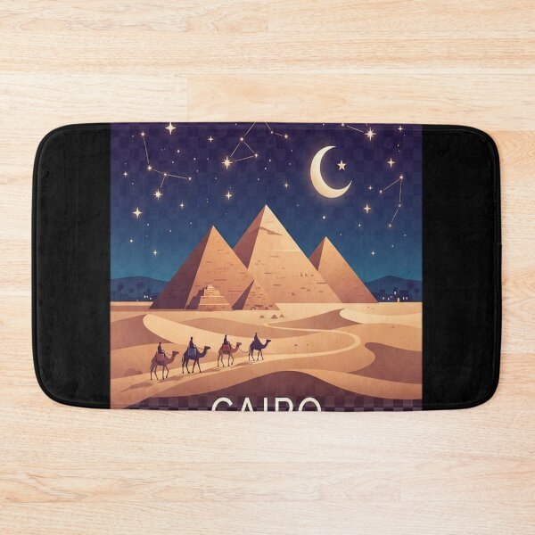 Item preview, Cairo Egypt Vintage Minimal Retro Travel  at designed and sold by catrizmorkess.