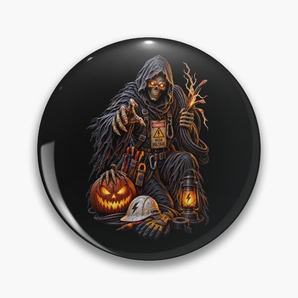 Item preview, High Voltage Reaper Electrician Halloween designed and sold by JAR Designs and Development.