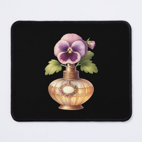 Item preview, Vintage Perfume Bottle with Pansy designed and sold by virdeiz.