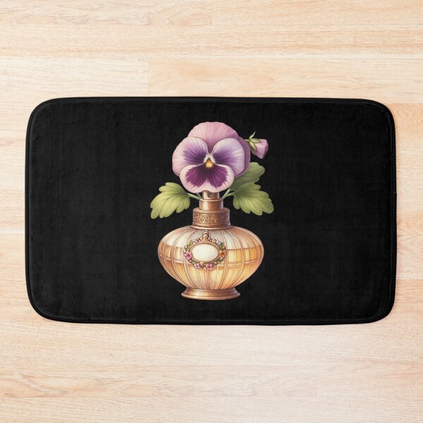 Item preview, Vintage Perfume Bottle with Pansy designed and sold by virdeiz.