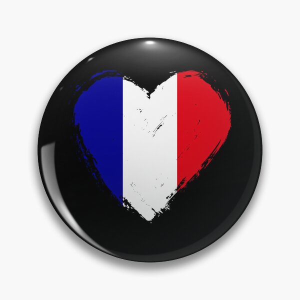 Item preview, Distressed France Flag Heart FR designed and sold by shitpostee.