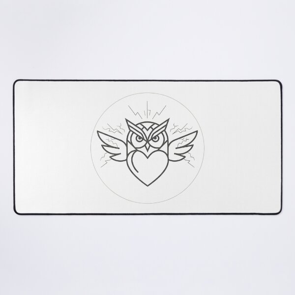 Item preview, Minimalist Electric Owl Line Art | Mystical Wisdom Bird Graphic T-Shirt Design designed and sold by ASN STUDIO.