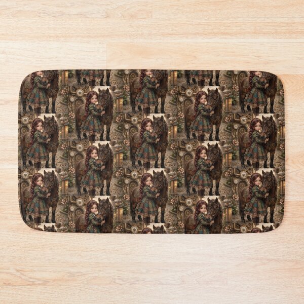 Item preview, ​Steampunk Wonder: A Girl and Her Horse in a Clockwork World. designed and sold by JoyNest = "The nest of joy".