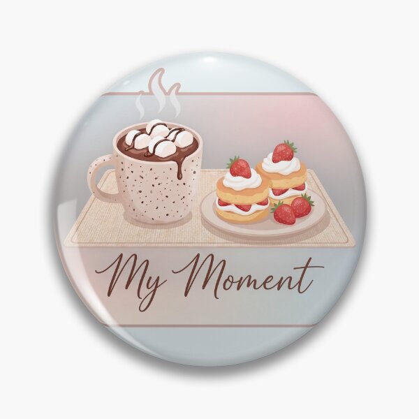 Item preview, Cozy Hot Chocolate Strawberry Shortcake My Moment Cute Food Art designed and sold by KiwiRider.