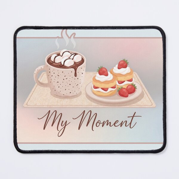 Item preview, Cozy Hot Chocolate Strawberry Shortcake My Moment Cute Food Art designed and sold by KiwiRider.
