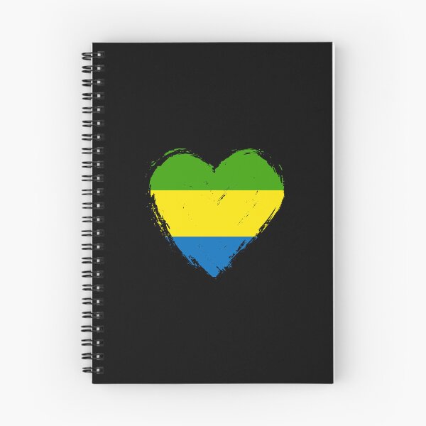 Item preview, Distressed Gabon Flag Heart GA designed and sold by shitpostee.