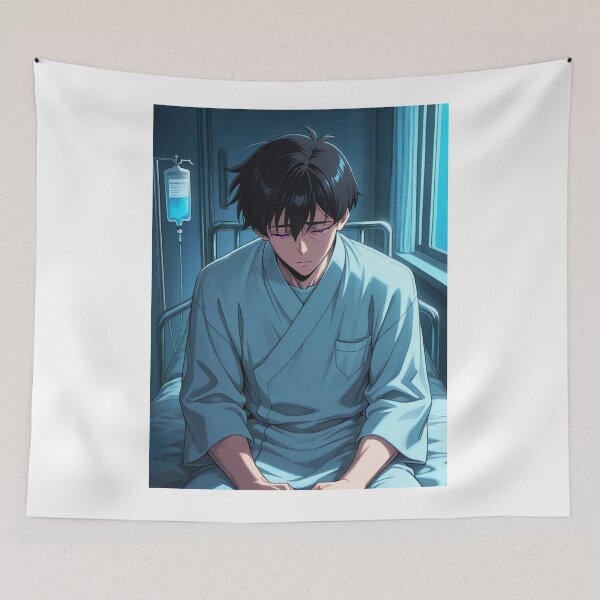 Item preview, Art - Solitary Patient, Manga-style Hospital Scene designed and sold by AnimeShin.