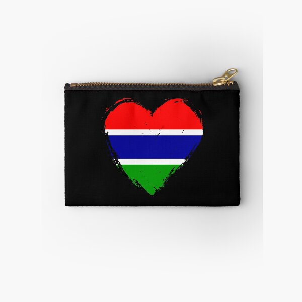 Item preview, Distressed Gambia Flag Heart GM designed and sold by shitpostee.