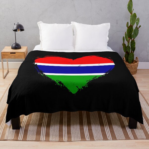 Item preview, Distressed Gambia Flag Heart GM designed and sold by shitpostee.
