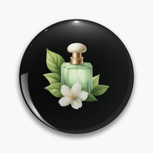 Item preview, Perfume Bottle with Floral Elements designed and sold by virdeiz.