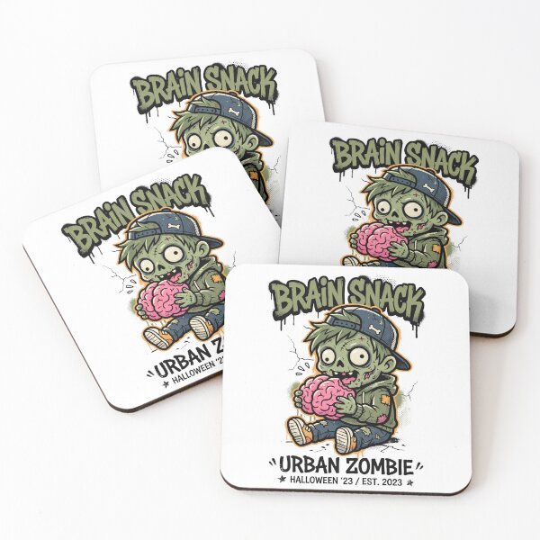 Item preview, Brain Snack Urban Zombie Streetwear Halloween Design Tee designed and sold by DarylWelsh2024.