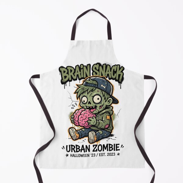 Item preview, Brain Snack Urban Zombie Streetwear Halloween Design Tee designed and sold by DarylWelsh2024.